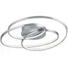 Trio gale semi-plafonnier led moderne 38,5w nickel mat 3000k
