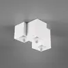 Trio Leuchten Fernando matt white metal ceiling light 3 cubes l. 23cm 604900331