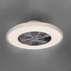 RL LIVE YOUR LIGHT Reality Leuchten Ventilateur de plafond LED Harstad, cadre cristal