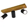 Trio marley barre de spot de plafond moderne à 3 lumières ii, noir mat