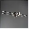 Trio Lighting Suspension LED Salinas 3 000 K, noir mat