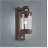 Trio-Leuchten Trio Sambesi Lanterne murale d'extérieur moderne rouillée IP44 avec PIR