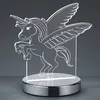 Reality Leuchten Lampe design, Lampe décorative licorne Karo Transparent en Metal, TRIO