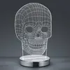 Reality Leuchten Couleur commutable - lampe à poser LED Skull