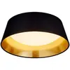 Reality Leuchten Plafonnier LED Ponts en tissu noir et or