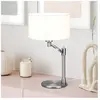 Trio Lighting Lampe à poser Cassio avec abat-jour en tissu, nickel