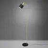 Reality Leuchten Lampadaire Adam, à une lampe, noir/doré