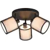 Trio Lighting Plafonnier avec spots Burton, rond, à trois lampes