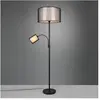 TRIO Leuchten Burton Lampadaire, 2 sources de lumière, 411400232,