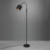 RL LIVE YOUR LIGHT Reality Leuchten Lampadaire Tommy, noir/or, hauteur 130 cm, métal/tissu