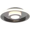 Trio ascari plafonnier salle de bain moderne 30cm chrome 3000k ip44