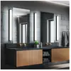 Lampe Murale Salle de Bain IP44 Led 12w Fabio Noir L80 cm