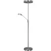 Trio Lighting Lampadaire à éclairage indirect LED Franklin, nickel mat