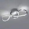 Reality Leuchten Plafonnier LED Perugia, variateur switch, chromé