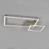Lumière Padella Semi-Plafonnier LED Moderne Nickel Mat 4000K
