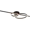 Trio Lighting Plafonnier LED Montilla à 3 lampes remote noir