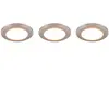 Trio Lighting Downlight LED Argus RGBW télécommande x3 chromé
