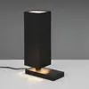 Reality haley lampe de table moderne haley avec abat-jour noir mat