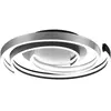 Semi-Plafonnier LED Moderne 58W Aluminium Brossé 2300-3000-4000K