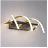 Trio sequence applique led moderne 22w laiton mat 2300-3000-4000k