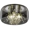 Trio Lighting Plafonnier Crystel en verre, chromé, Ø 34 cm