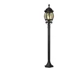 Trio Lighting Borne lumineuse Elvo, noir mat, hauteur 100 cm, aluminium