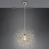 Reality Leuchten Suspension Gloria, E27, à une lampe, laiton