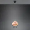 Reality Leuchten Suspension Borka, à 1 lampe, Ø 30 cm, Natur