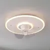 Reality LED Plafonniers Fan Nybro R64133131, Métal Blanc Mat, avec LED 30 Watt, Ventilateur 20 Watt