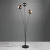 Reality Leuchten Lampe sur pied Sheldon avec trois abat-jour verre