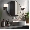Trio Lighting Applique Kula salle de bain verre IP44 noire