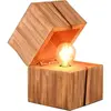 Lampe design, Lampe de table écrin Trésore Naturel en Wood, trio