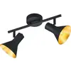 Plafonnier spot de chambre à coucher spots lampe de couloir or noir Reality lights R80162002
