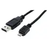 S/CONN 1m USB 2.0 A - MicroUSB 2.0 B câble USB USB A Micro-USB B Noir