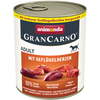 animonda GranCarno Original Adult 6 x 800 g pour chien - coeurs de volaille