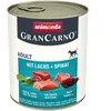 animonda GranCarno Original Adult 6 x 800 g pour chien - saumon, épina...