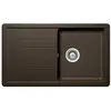 SCHOCK évier avec bac et égouttoir réversible TOLEDO D100 (Bronze - Cristalite®)
