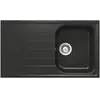 SCHOCK évier avec bac et égouttoir réversible LITHOS D100 (Anthracite - Cristalite®)