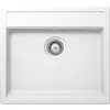 SCHOCK évier avec un bac réversible VERO N100 (Blanc pure - Cristadur® Premium)