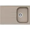 SCHOCK évier avec bac et égouttoir réversible LITHOS D100S (Avoine - Cristalite®)