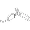 Hewi - support dorsal gauche à combiner avec la barre d'appui rabattable 801.51.920L 99