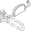Hewi support dorsal droit à combiner avec la barre d'appui rabattable 801.51.920R 99