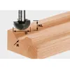 Festool Fraise à gorge creuse HW avec queue de 8mm HW S8 R6,35