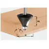 Fraise à chanfreiner HW avec queue de 8 mm FESTOOL HW S8 D36/45° - 491025