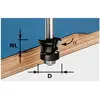 Fraise à chanfreiner/affleurer HW S8 D24/0° +45° - FESTOOL - 491026 TU