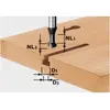 FESTOOL Fraise à rainurer en T HW avec queue de 8mm HW S8 D10,5/NL13 - 491035
