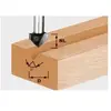 FESTOOL Fraise à rainurer en V HS avec queue de 8mm HS S8 D14/7/90° - 490998