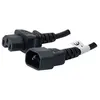 Inconnu generic - rallonge de cable d'alimentation - IEC 60320 C14 pour IEC 60320 C15 - 1.8 m