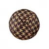 Bouton Recyclé cuir à queue 18 mm X 2 motif pied de poule - Union Knop...