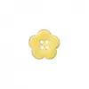 Non communiqué Bouton Coco laqué 4 trous Fleur 18mm - Prym(...) - Jaune